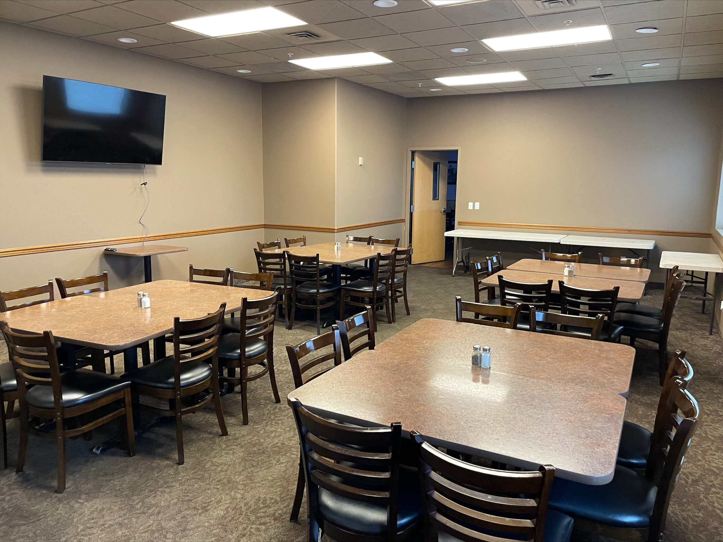 The Amon Creek Room at CG Public House set for a private event, photo 1